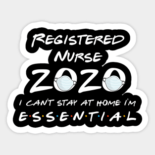 Registered Nurse 2020 Quarantine Gift Sticker